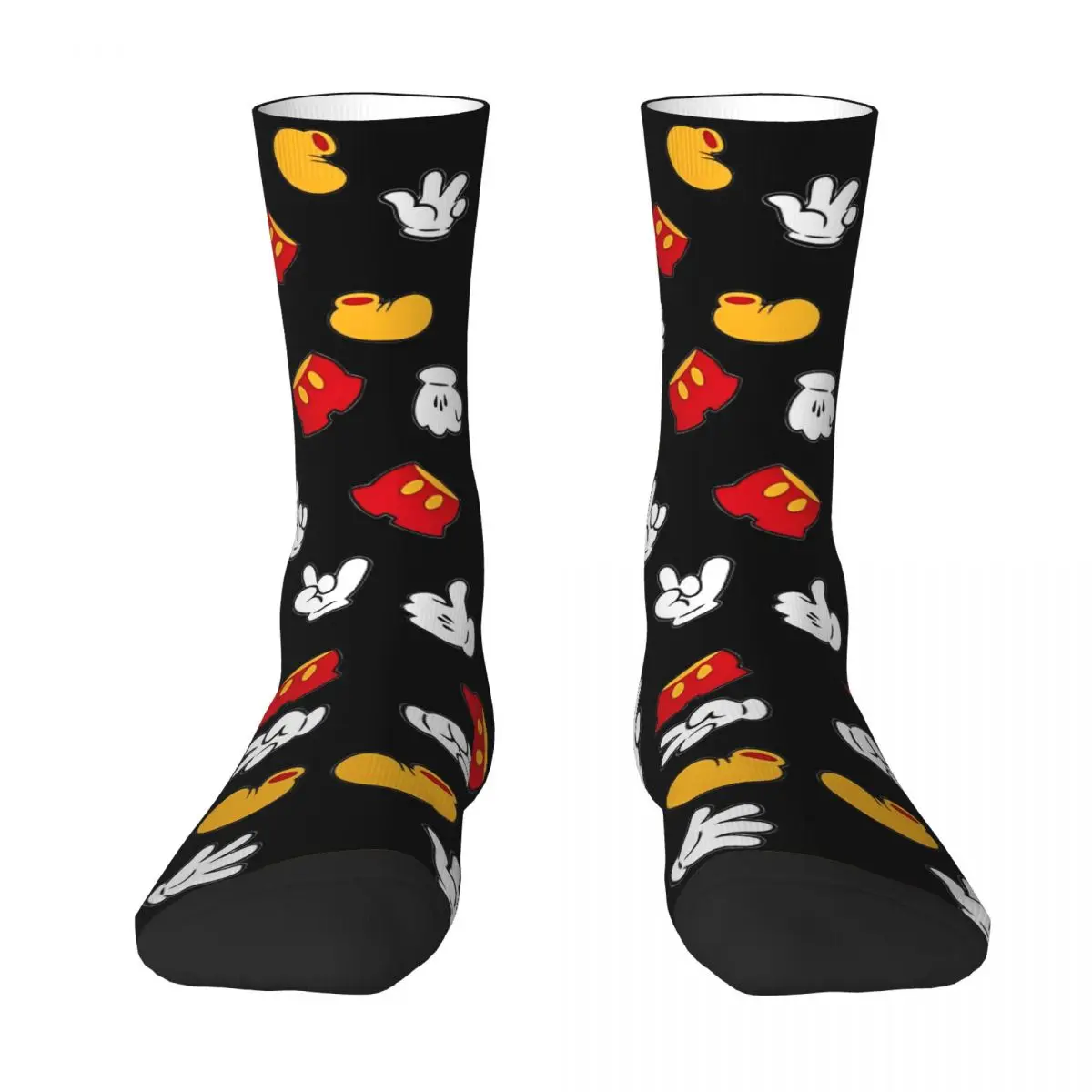 Autumn Winter Harajuku Unisex Gloves Pants Cute Mickey Mouse Socks Sweat Absorbing Sports Socks