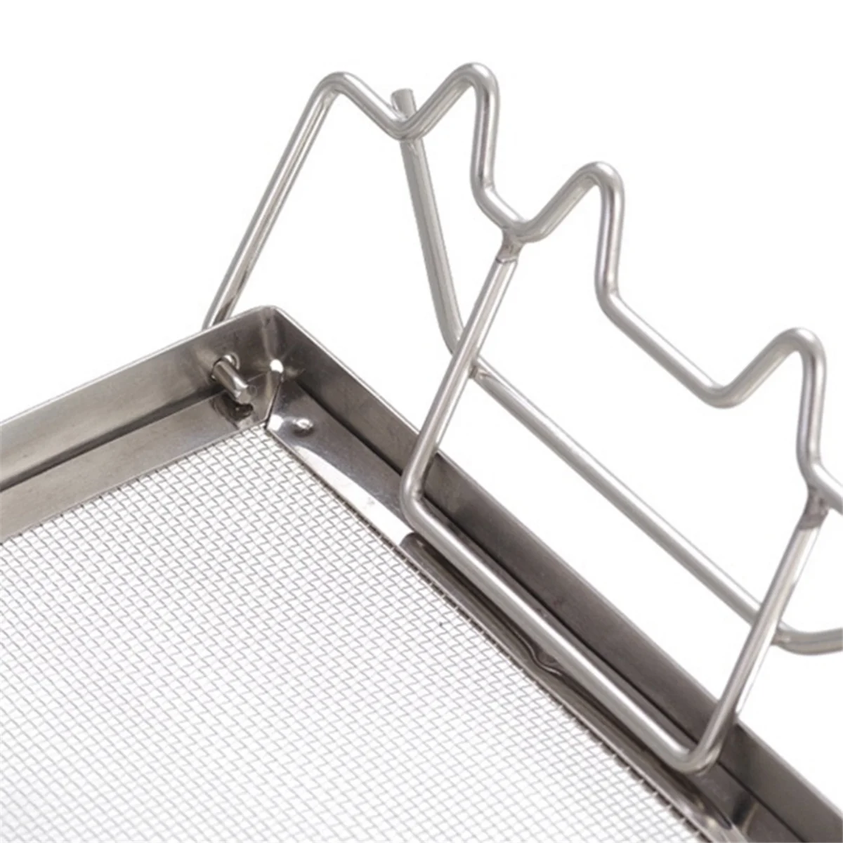 A002 Stainless Steel Toaster Rack Folding Bread Heaters Camping Adventure Bread Toaster Tray Adjusted Steel Folding Grill