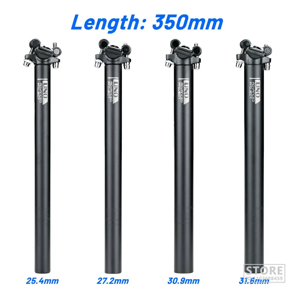 UNO Ultralight Bicycle Seatpost Aluminum MTB Road Mountain Bike Post Tube 25.4/27.2/28.6/30.9/31.6*350/400mm