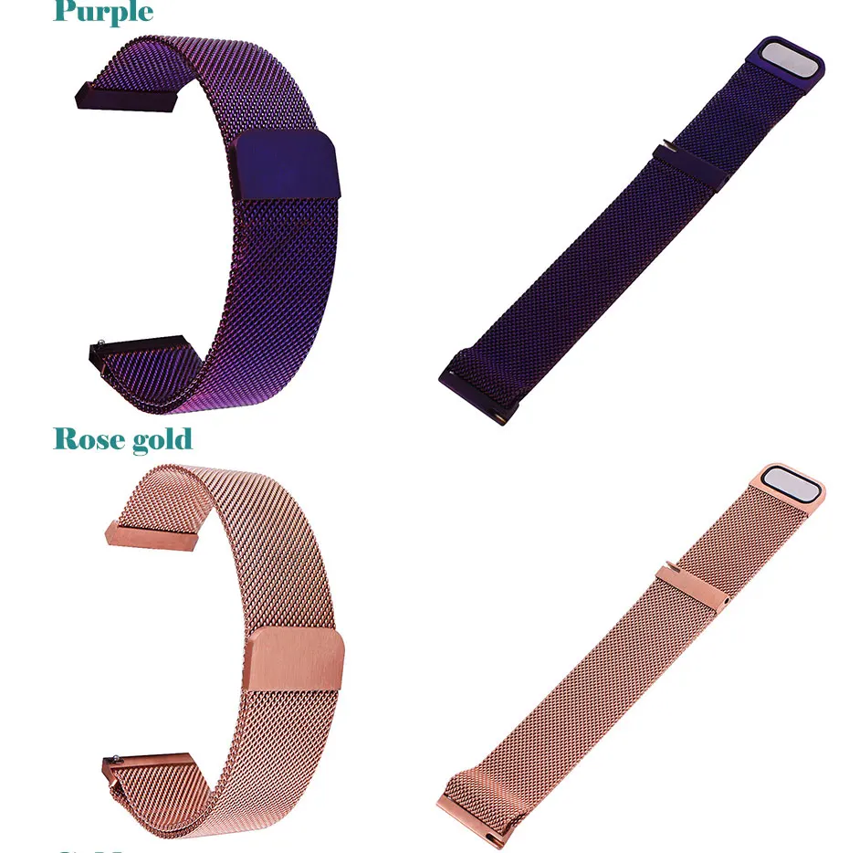 UTHAI Edelstahl-Magnetgeflechtarmband, universell, 16 mm, 18 mm, 20 mm, 22 mm, 24 mm, Uhrenarmband, Schnellverschluss-Uhrenarmbänder – Detail 7