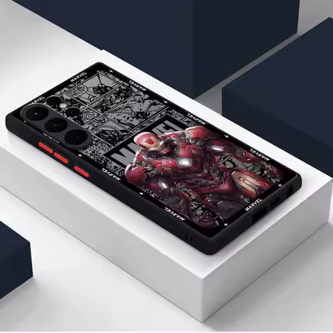 Marvel SpiderMan IronMan Phone Case for Samsung Galaxy S25 S24 Ultra S20 FE S10 Lite S23 Ultra S9 S22 Plus S21 TPU Soft Cover