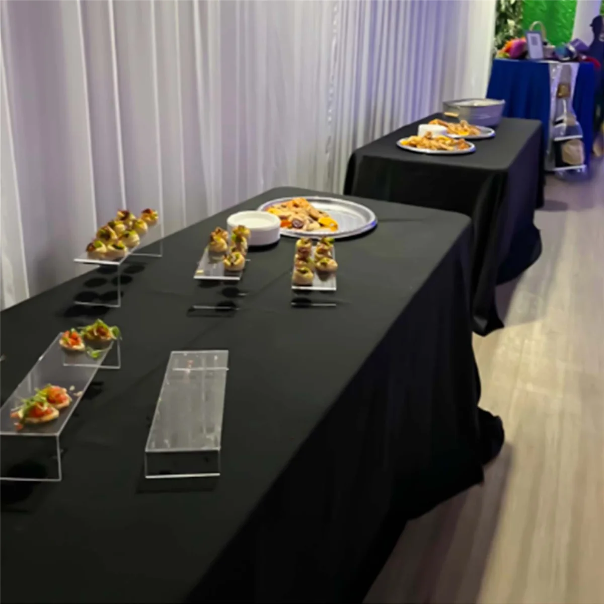 5 แพ็คอะคริลิคใส Risers, 5 ขนาดเครื่องประดับอะคริลิค Riser ชั้นวางตู้โชว์ติดตั้งสําหรับเค้ก, จอแสดงผล