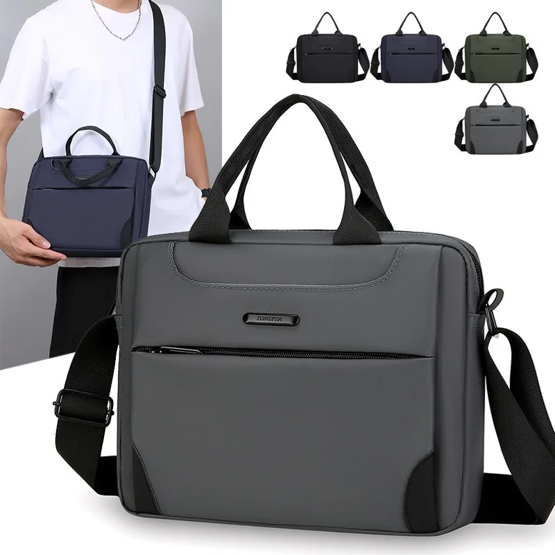 

Korean Style Mens Crossbody Bag Oxford Cloth Business Travel Small Square Briefcase Bag Stylish Comfortable Shoulder Strap