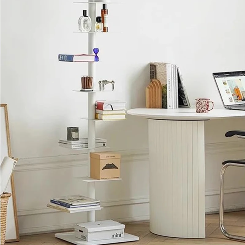 Organizer Designs Bookcases Storage Metal Aesthetic Interior Office Book Shelf Minimalist Nordic Estanteria Unique Furniture image 6