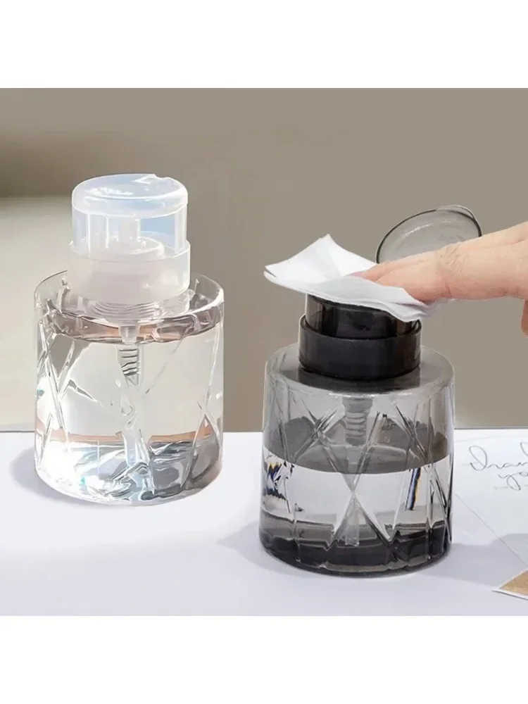 Bouteilles rechargeables pour ongles, distributeur de pompe à pression vide, dissolvant de vernis à ongles, nettoyant, bouteille de maquillage, outil de manucure, outils d'art des ongles