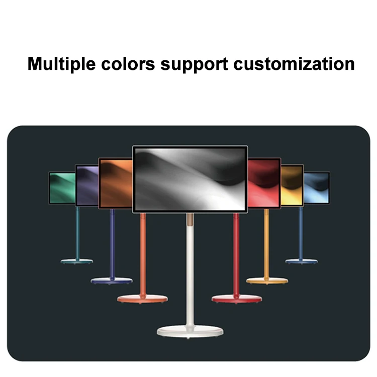 VETO 21.5 24 27 32 Polegada Bateria-Power Indoor Smart TV Tela Sensível Ao Toque In-Cell 1080p Display LCD Smart Rotating Rolling Tv