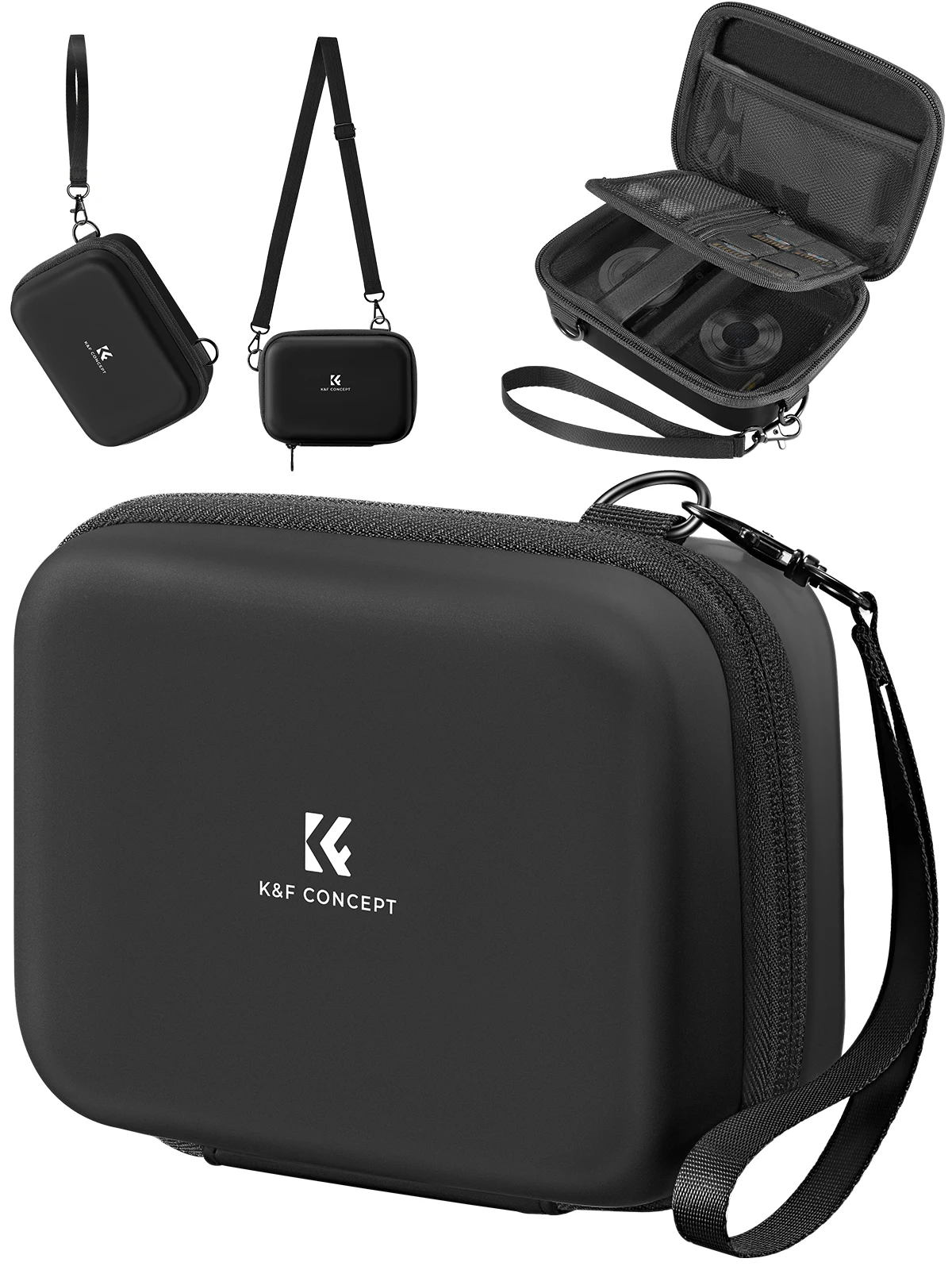 K&F Concept Camera Bag EVA Camera Bag Crossbody Shoulder Handheld DIY Storage For Digital Camera Mobole Phone Wide Compatibility