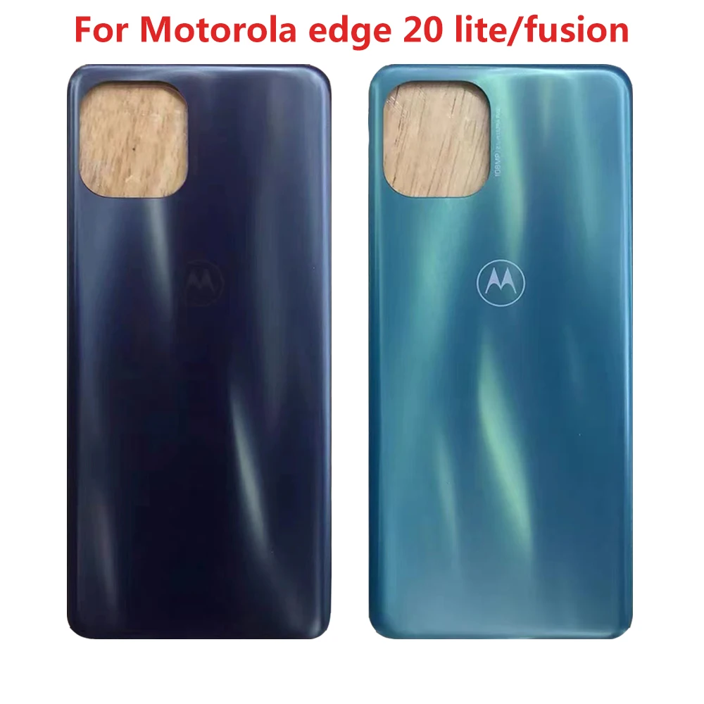 

For Motorola Moto Edge 20 Lite Back Battery Cover For Moto Edge20 Fusion Back Cover Rear Housing Door Case Replacement Parts