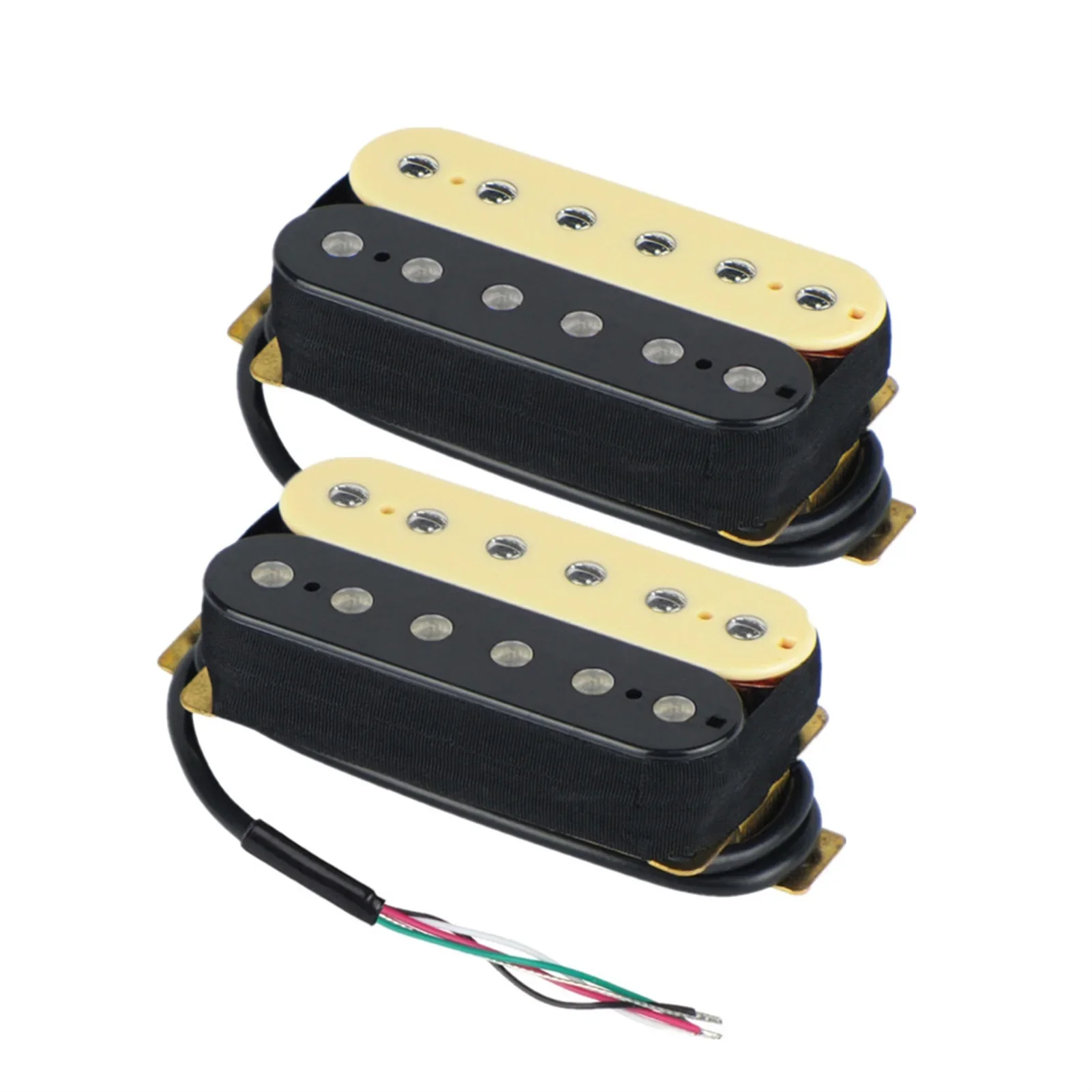 Electric Guitar Pickup Set Double Coil Humbucker Zebra Color Bridge And Neck Pickup Guitar Hardware Accessory