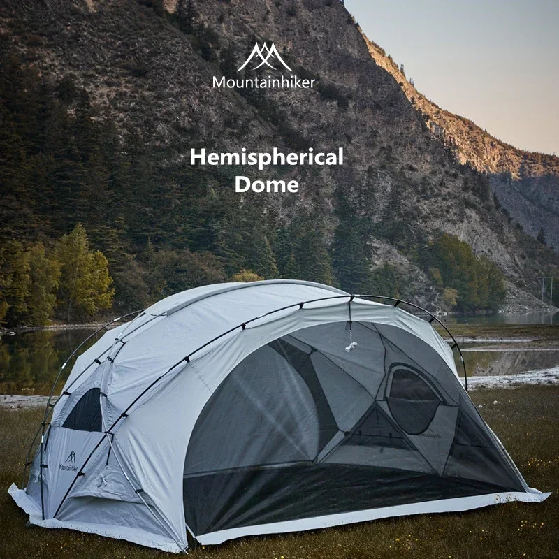 Imagem -04 - Mounthiker-oxford Rainproof Hemisphere Dome Tenda Túnel Semicírculo Leisure Sun Shelter Camping Primavera Inverno 15d