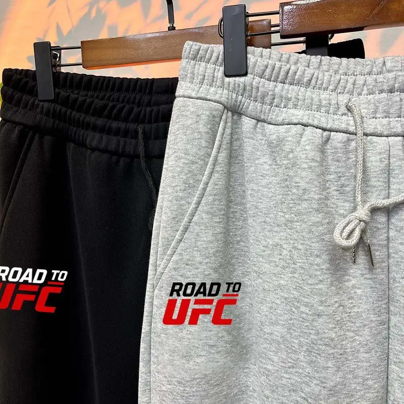 UFC Road to UFC Running Training Sweatpants Unisex Boxing Sanda MMA Fighting Pants Fashion Trendy Gym