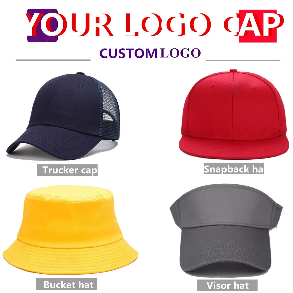 Custom logo trucker cap Adult men solid breathable sports hat Baseball caps Women Snapback hats adjustable dad hats