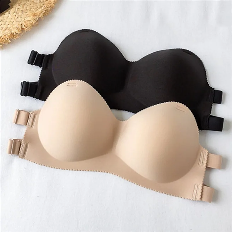 Invisible Sexy Strapless Bra Invisible Push Up Bralette Lingerie Underwear Seamless Wireless Solid Without Straps Bras Yoga Bra