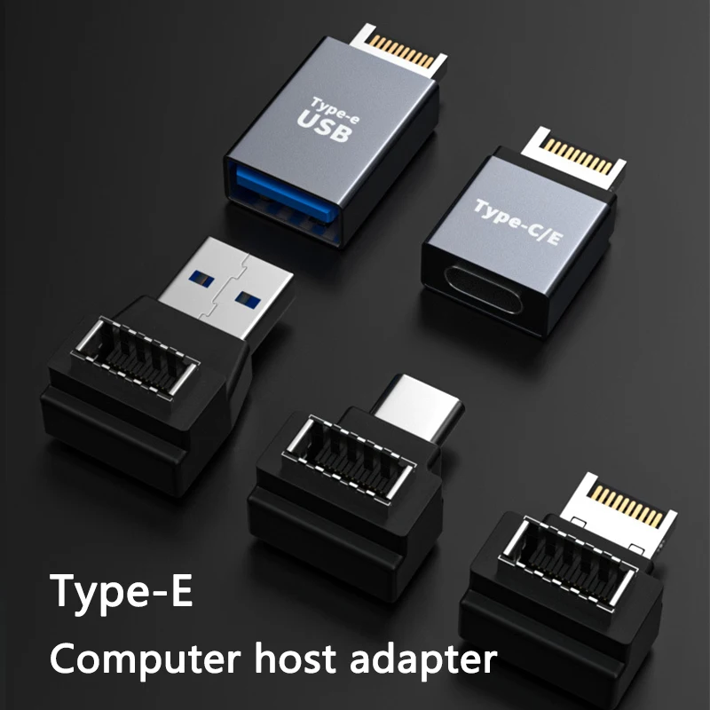 USB3.1 Type‑E Front Panel Header Adapter to USB‑C for Desktop Motherboard Internal Expansion Connector