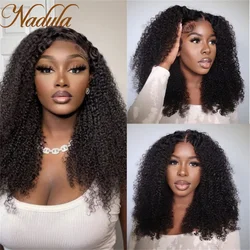 Nadula Curly Hair 13x4 Real Ear To Ear Pre-Cut Lace Front Glueless Lace Closure Wig Kinky Curly 7X5 Bye Bye Knots Human Wigs