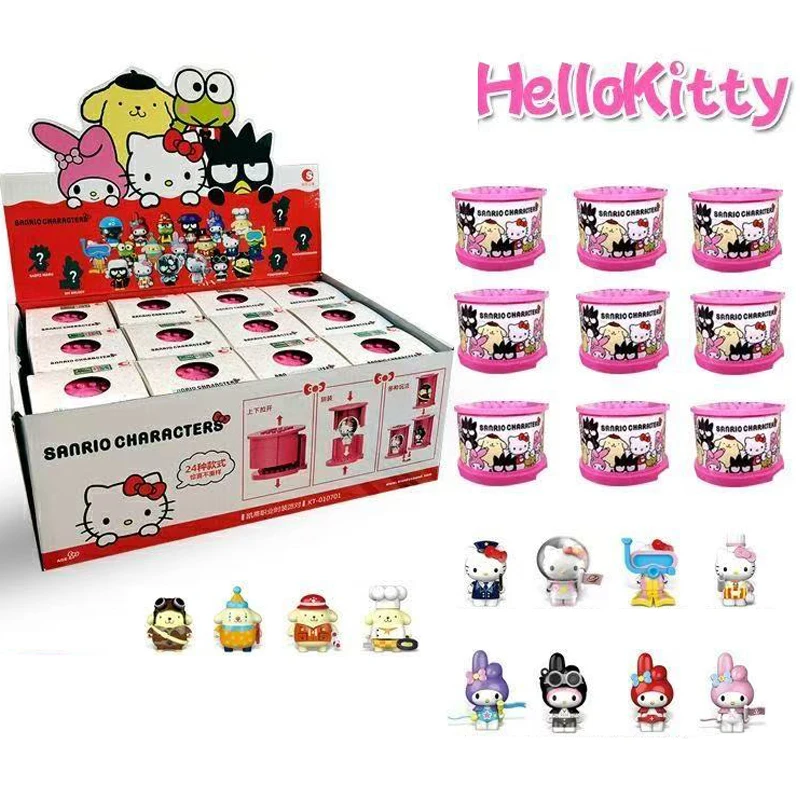 

Authentic HelloKitty Bind Box Assembly Hand Meileti MY MELODY Cinnamoroll Doll Ornament Children's Puzzle Toy Birthday Gift