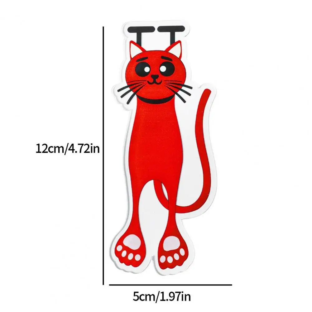 

12 см закладки с милым котом, акриловые креативные маркеры для страниц, закладка для чтения с котом, подарок для книжных червей, студентов, учителей