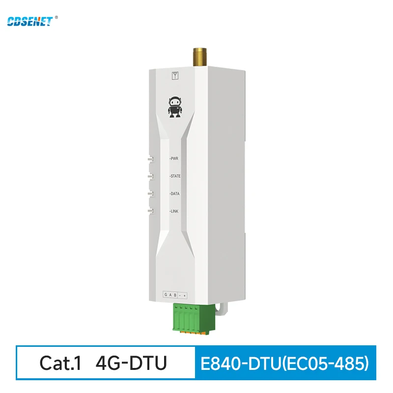 4G CAT1 Mini DTU CDSENET E840-DTU(EC05-485)E 1200M Free Data Transparent Transmission MQTT VPN APN Modbus TCP RTU DNS Low Power