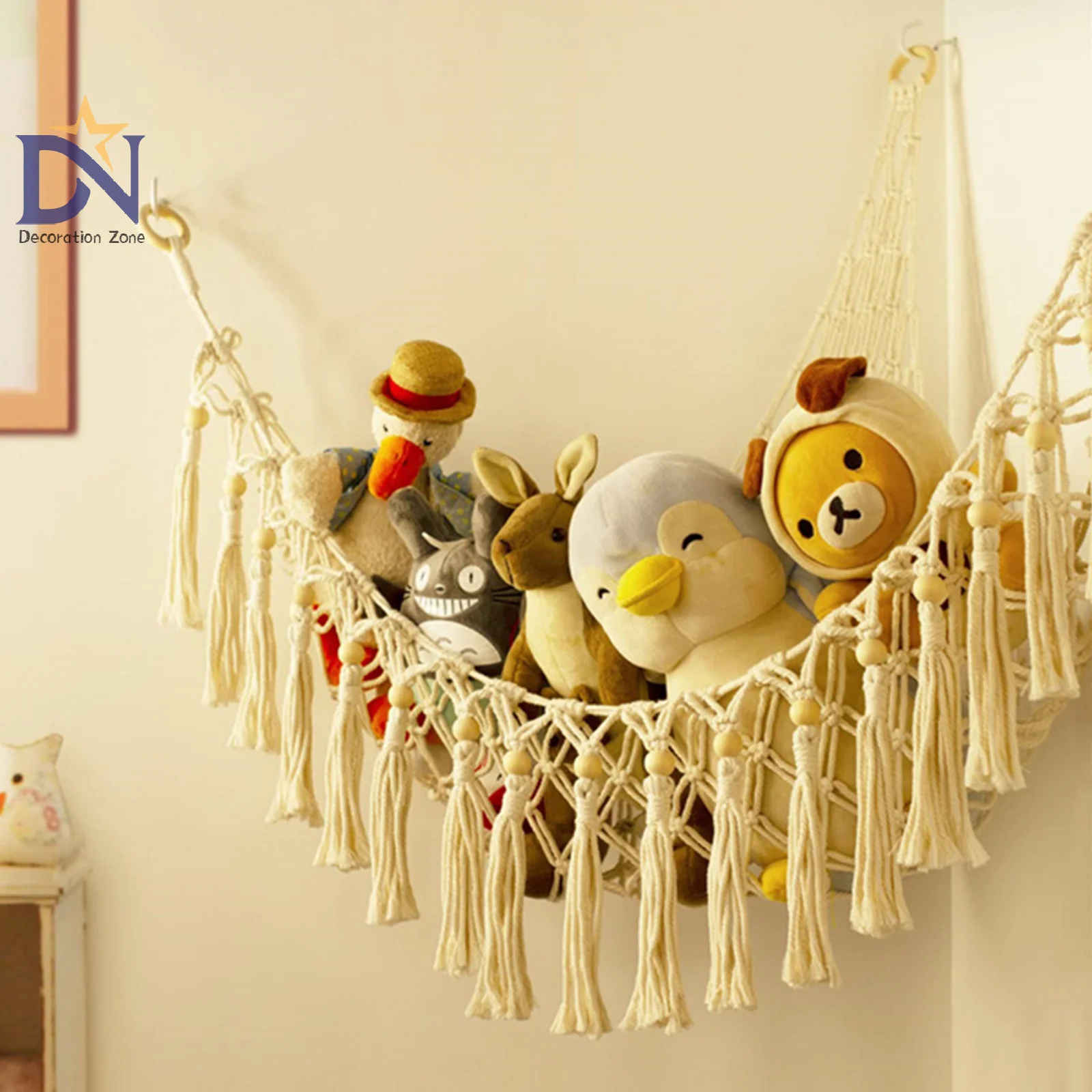 Stuffed Animal Storage With Light Plush Toy Net Hammock For Stuffed Animals With Light Pet Net For Stuffed Animals Corner