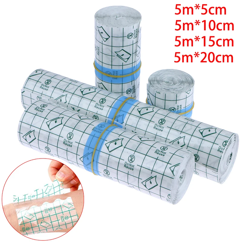 5m/roll Waterproof Protective Tattoo Healing Film For Aftercare Bandage Transparent Skin Tattoo Healing Repair Film Wrap Roll