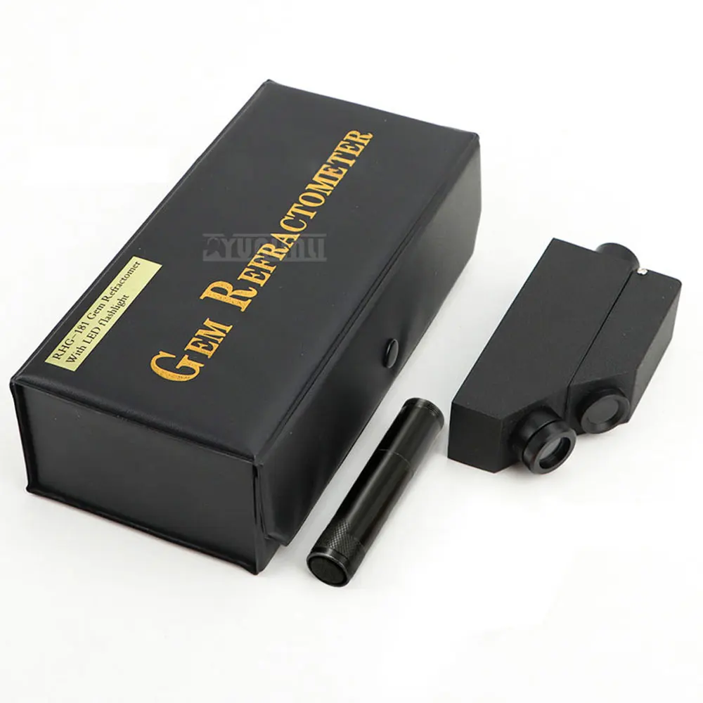 Built-in Light Source Diamond Detector, High Precision Jewelry Diamond Tester,Gemstone Refractometer