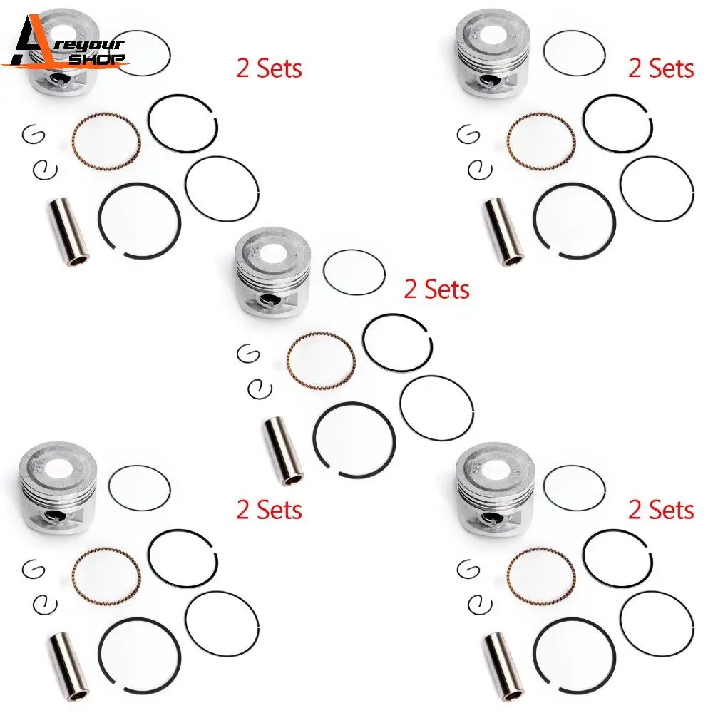 Areyourshop Motorcycle Bore Size STD 53mm Piston Kit For Honda Rebel CA 250 CMX250 +0.25,0.50,0.75,1.00 Motorcycle Accessories