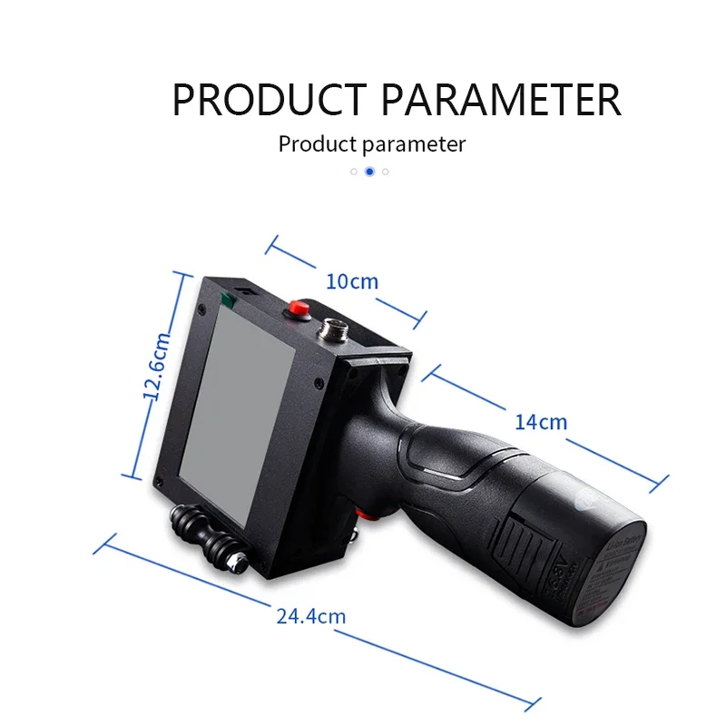 Handheld Smart Inkjet Printer Portable Automatic Date Printer Coding Machine Label Barcode QR Code Coding Device