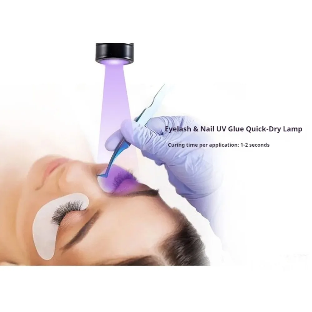 UV glue curing purple light head 2 seconds UV hair extension light accessories grafting eyelash extension light 5V -tool