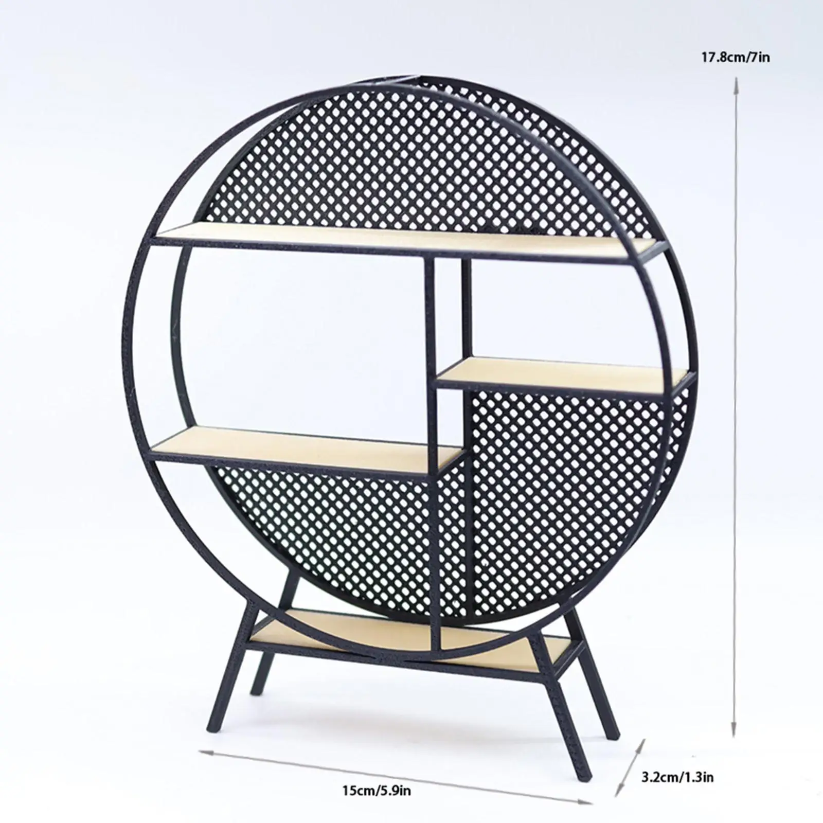 1:12 schaal poppenhuis opbergrek, multifunctioneel poppenhuismeubilair, mini-huisaccessoires voor lay-out Fairy Garden DIY-project