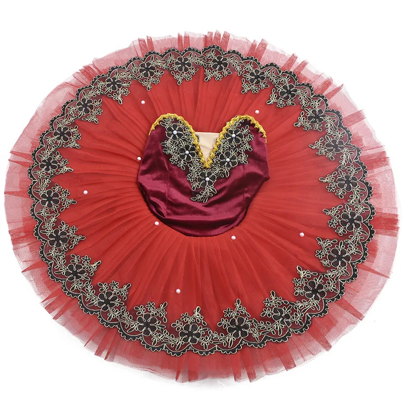 Robe de Ballet du lac des cygnes avec perles, Costume de spectacle pour adultes, vêtements de ventre, Tutu professionnel de scène, Tutu de danse de Ballet violet