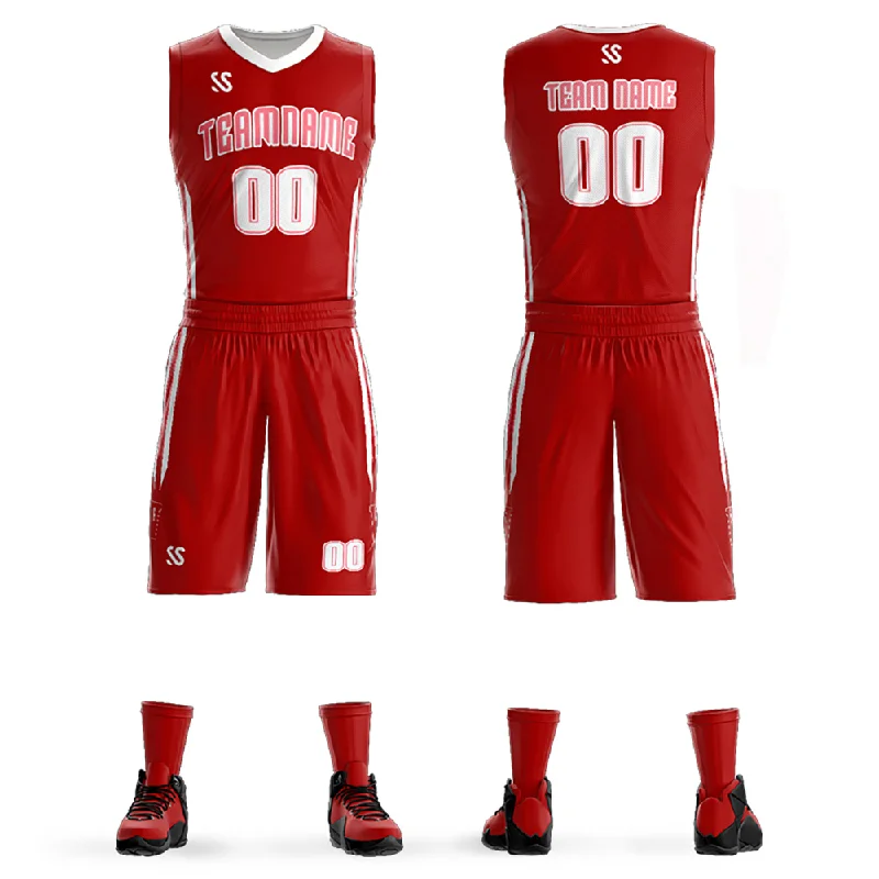 

Custom Basketball Jerseys Printing Mesh Basketball Uniform Retro Latest Basketball Jersey Sets Design for Team Basketball Set