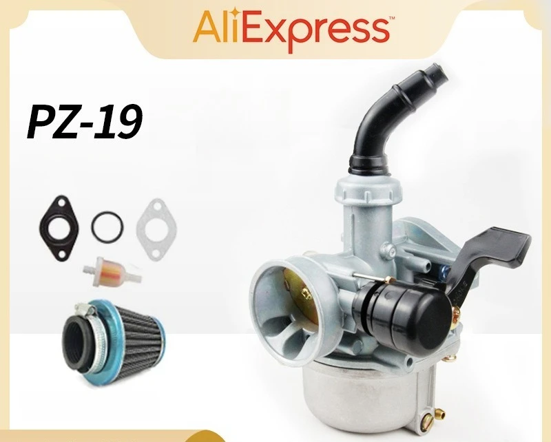 PZ19 carburetor 19mm off-road motorcycle ATV beach bike 70 90 110 cc air filter gasket oil filter