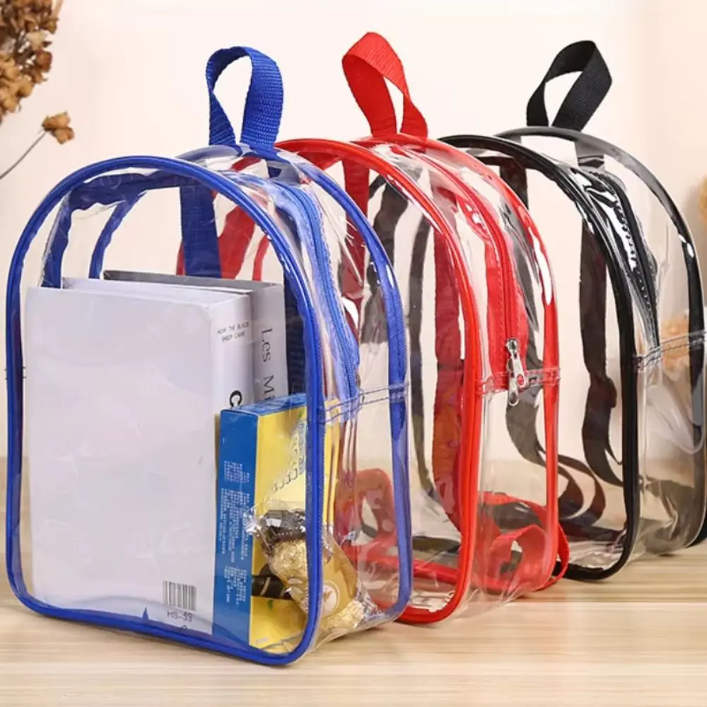 Nueva mochila impermeable para niños, bolsas transparentes para aperitivos y juguetes, bolsa con cremallera para almacenamiento de gelatina, bolsas de regalo impermeables, mochila para niños