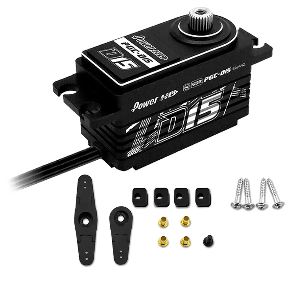 Power HD D15 Short Body Digital Servo For 110 Oil Electric Racing Car Accessories Robot Arm Truck 4wd