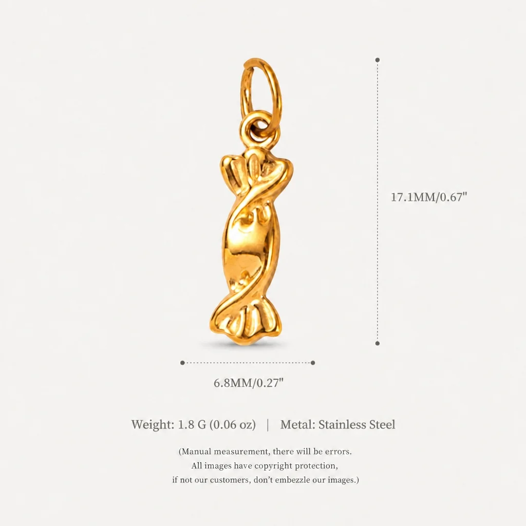 316 Edelstahl Wasserdicht Farberhaltend Einfach Frisch und Niedlich Keks-Ananas DIY Anhänger Charms Schmuck – Detail 6
