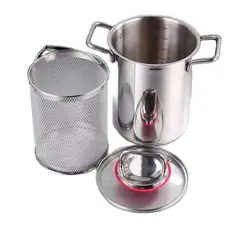 Stainless Steel Asparagus Pot with Inner Basket Asparagus Pasta Cooking Pot 3.5L