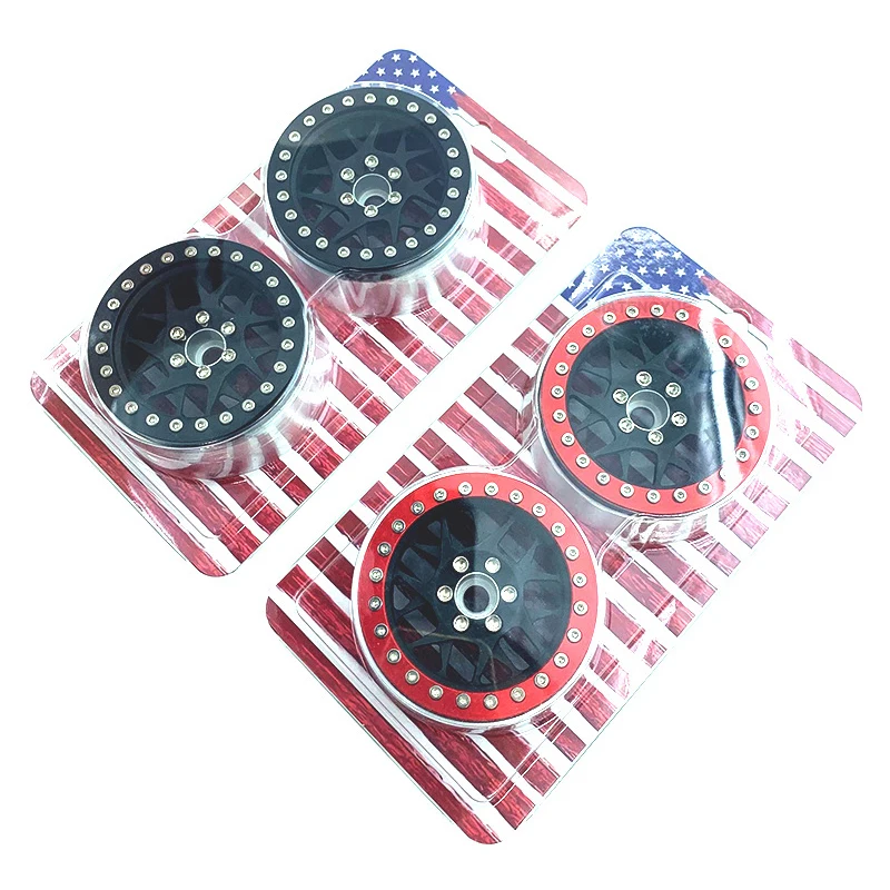 RC 자동차 2.2인치 합금 휠 허브 1:10 클라이밍 카 타이어 SCX10 TRX-4 범용 타입 휠 허브