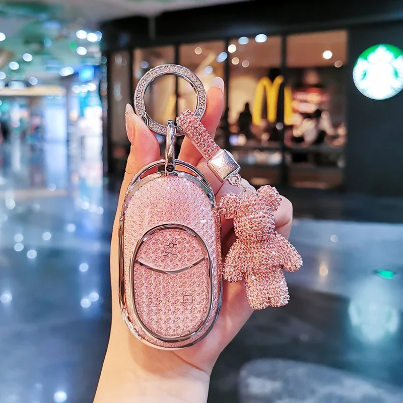 

Suitable for NIO ES6 keycase et5t et7 es7 ec7 es8 keycover key shell keychain Sparkling Car Key Case Keychain Gift