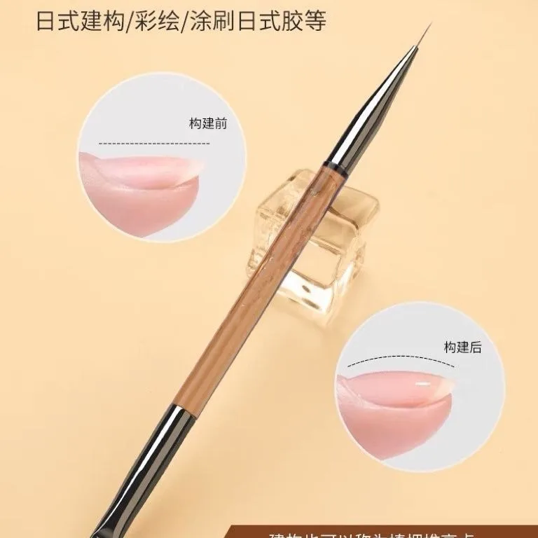 Acrylgel Nail Art Brush Set voor nagels, manicureborstel gereedschapsset voor thuis professionele salon, nagelvoeringborstel en puntjesgereedschap