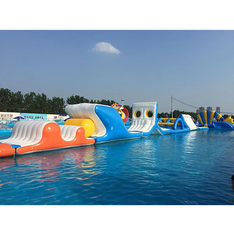 Factory Price Water Park Large Trampoline Giant Inflatable Type Water Playground Inflatable Water Park