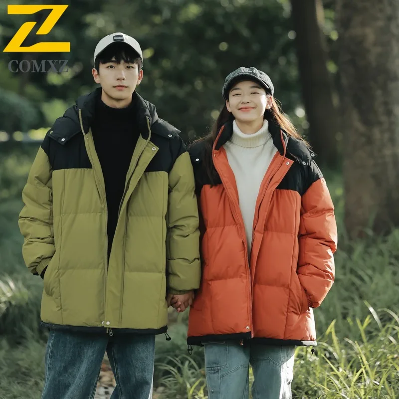 

COMXZ Casual Hooded Premium Men Filled Jacket Outdoor Exploration Warm Parka Stylish Trip Cold Proof Light Winter Jackets