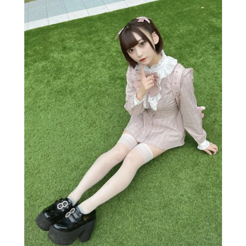 SC Set Popular Plaid Mass Production New 2023 Spring Autumn 2 Piece Sets Womens Outfits Rojita Lolita Style Dress Shorts Sets