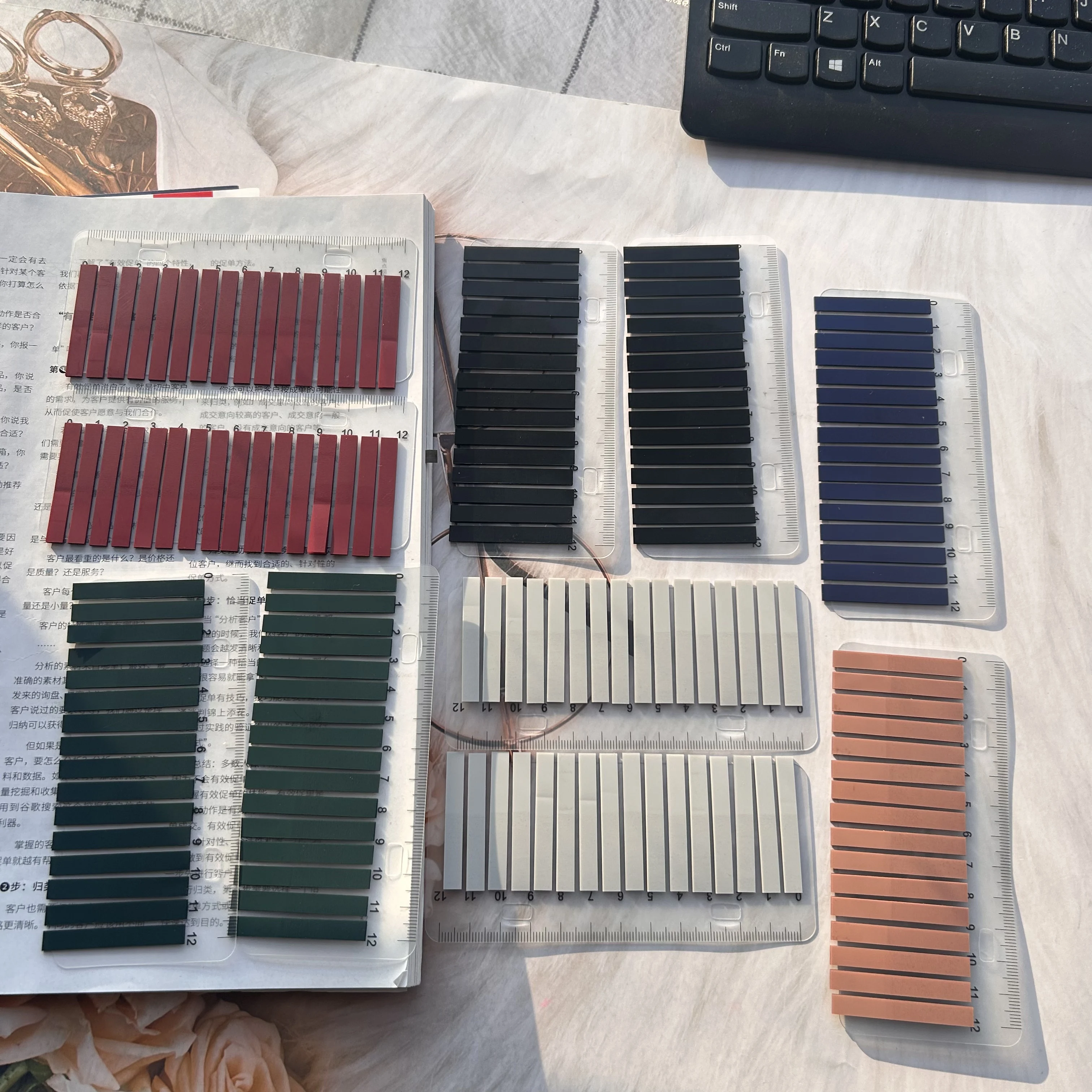 

6 Packs Self Adhesive Bookmark Planner Stickers Loose-Leaf Memo Pad Page Markers Paper Flags Tabs Indexing Stationery