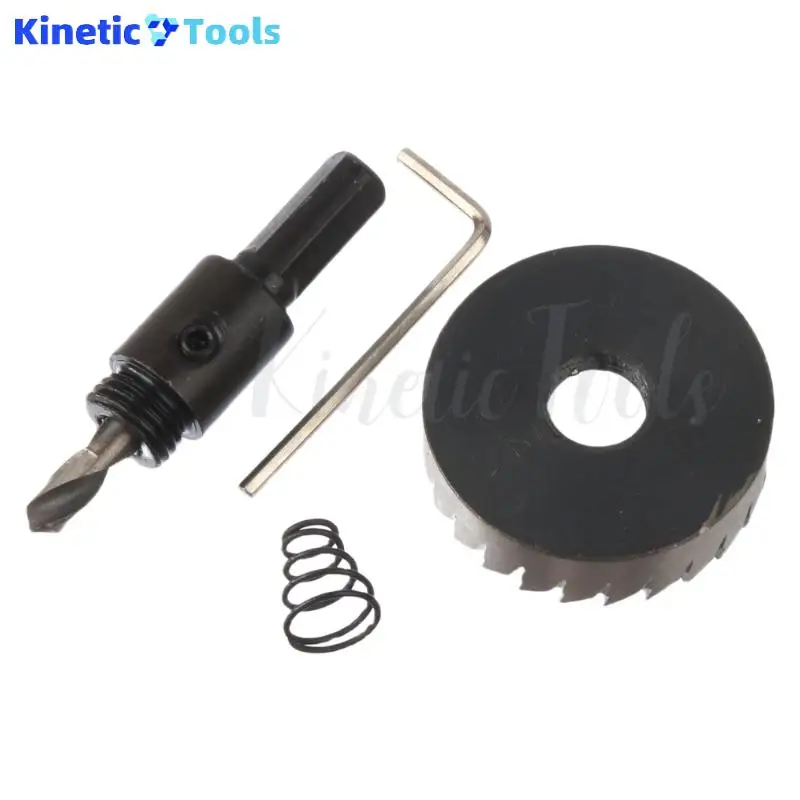 45mm 1PC Triangular Shank High Speed Steel Hole Saw Drill Bits Metalworking Tools For Aluminum Stainless Steel Alloy Metal