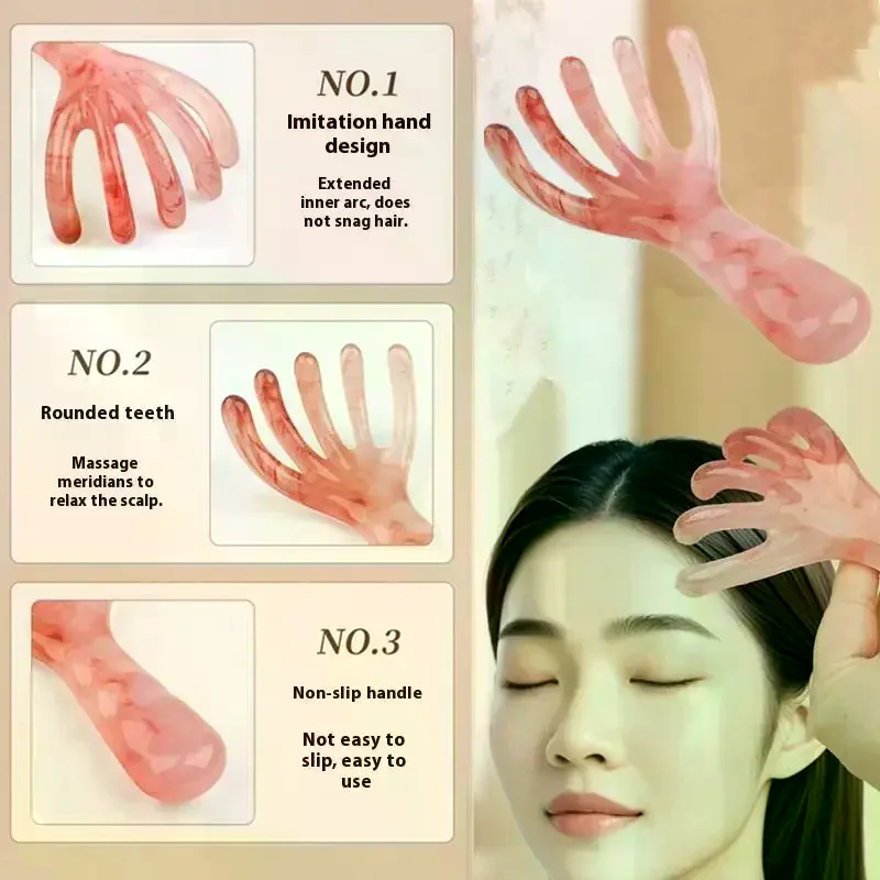 1 PCS Scalp Back Massager Head Scratcher Portable SPA Head Massager For Deep Relaxation Can Be Used On Every Part Of The Body