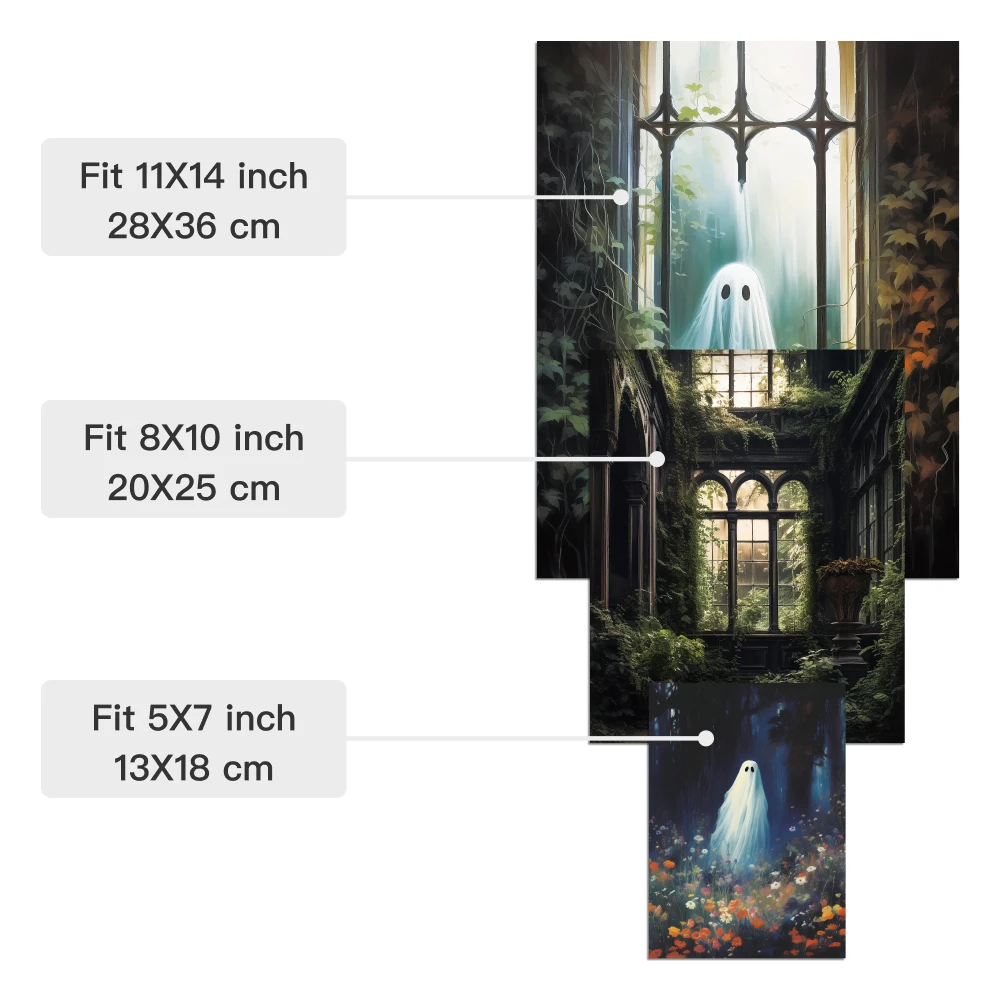 Putuo Decor 9pc Gothic Style Canvas Printing, Frog Mushroom Crow Butterfly Mole, Wall Art Decoration for Home Farmhouse
