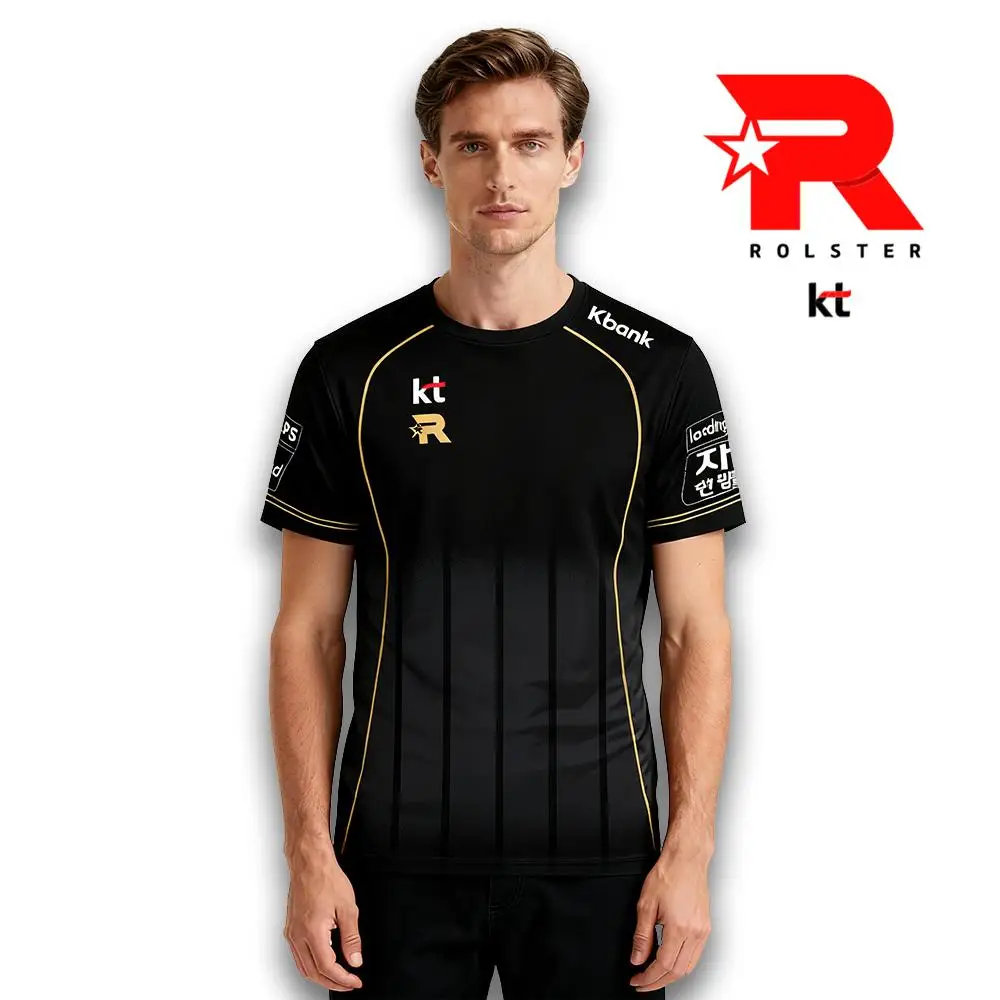 KT Rolster LCK Team New Jerseys 2025 World Championship Club Training Uniforms Men's And Women's Customizable Sports T-shirts
