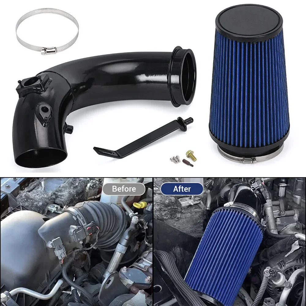 

Универсальная автомобильная турбоиндукционная трубка в комплекте с воздушным фильтром на входе для 07-12 Dodge Ram 2500 6,7 л гоночная Система впуска холодного воздуха