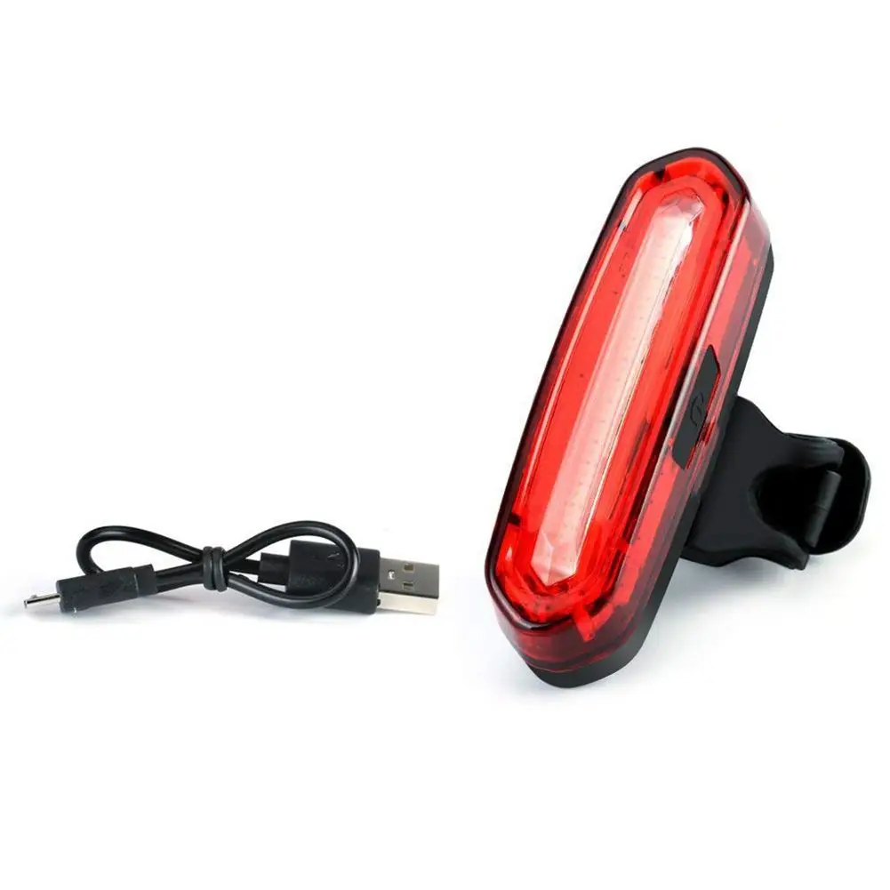 Ultra Bright LED Bike Tail Light, USB Rechargeable Bicycle Rear Light, IPX6 Waterproof and Easy Install Helmet Light