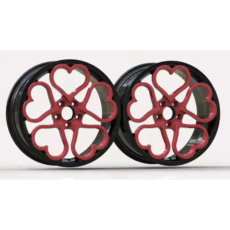 تسليم المصنع مباشرة 19 بوصة 5x112 5x114 شكل قلب عجلات مصنوعة من خليط معدني مزورة جنوط السيارة